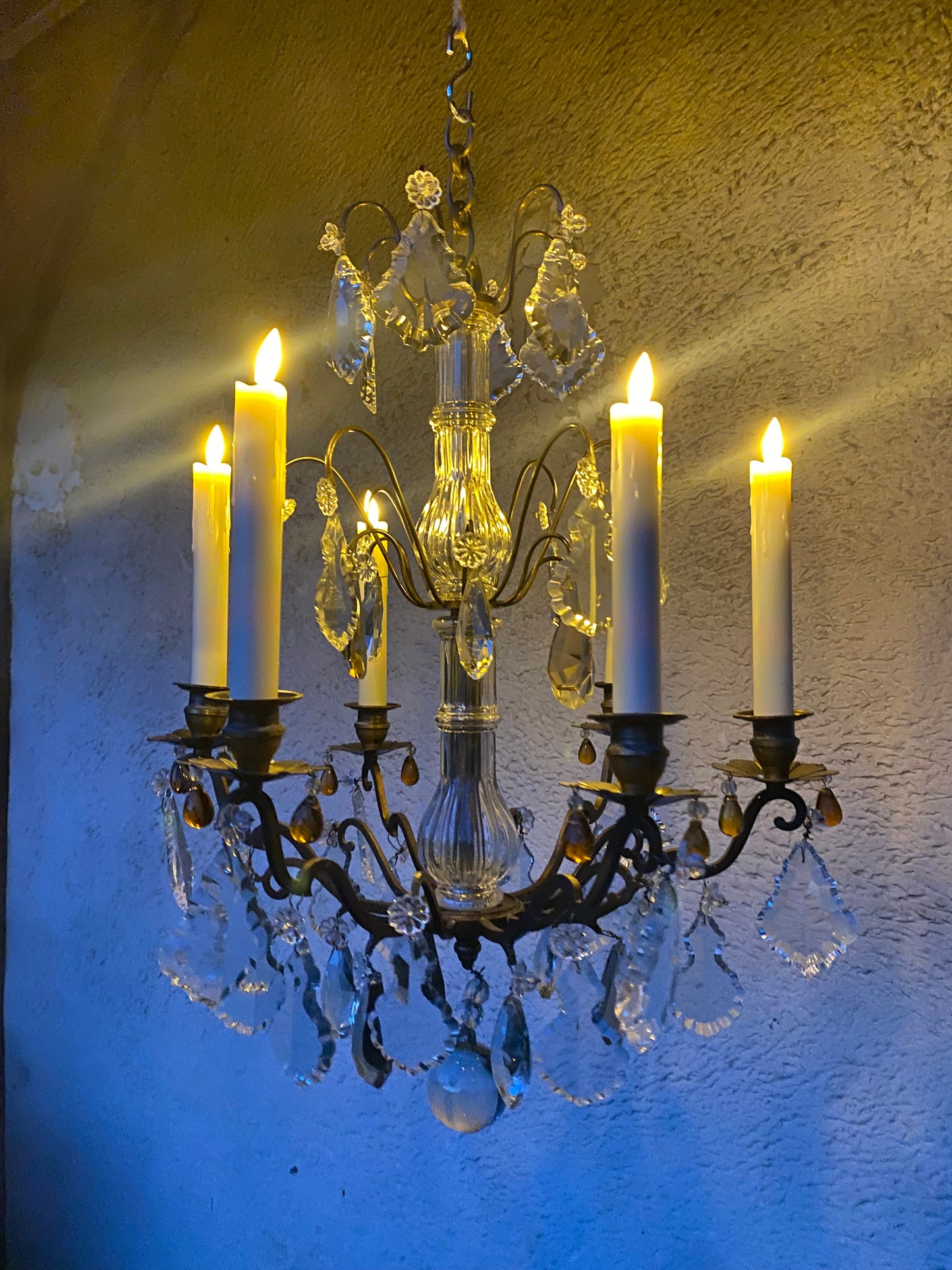 Lustre ancien à pampilles