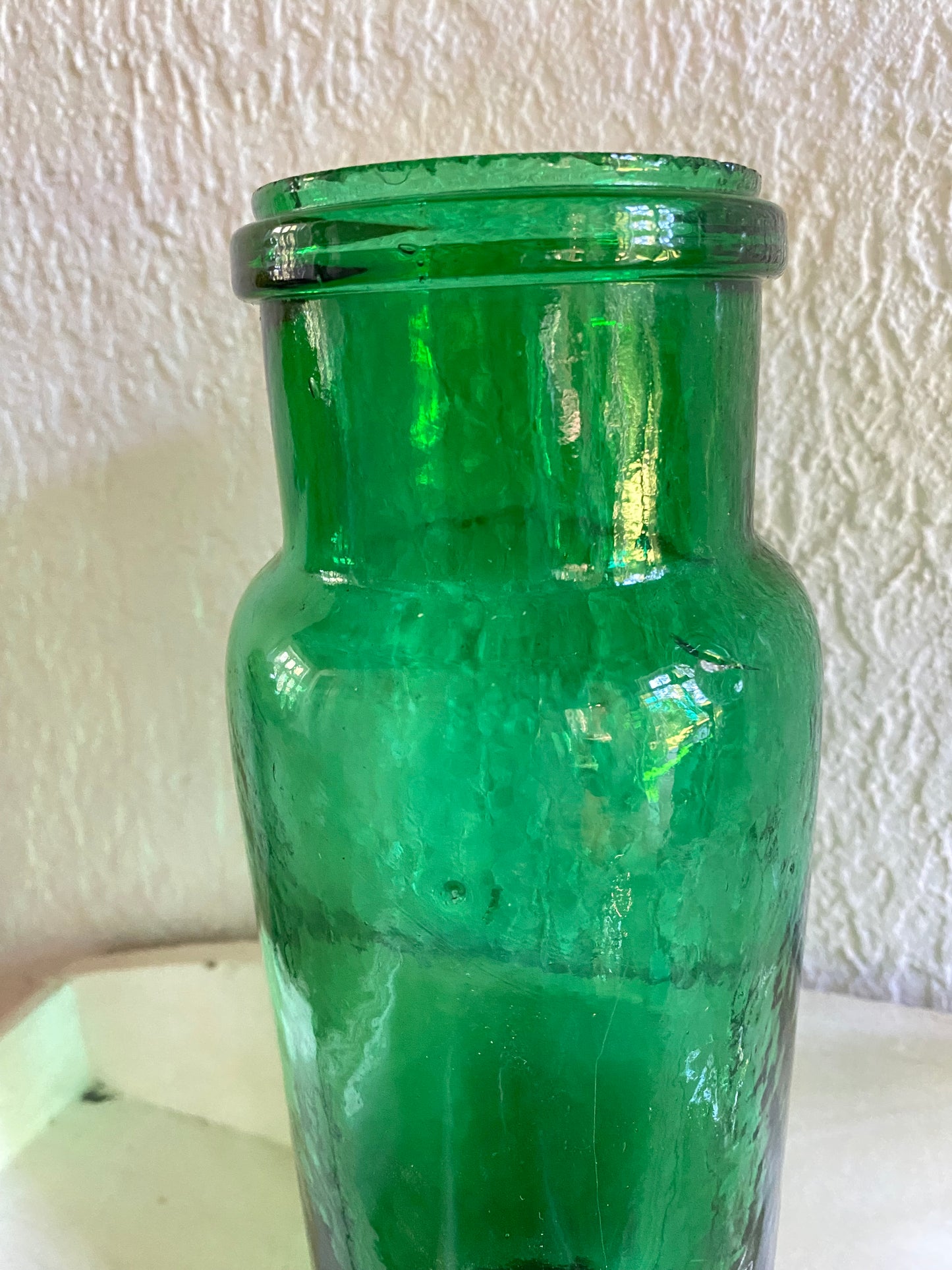 Bocaux anciens en verre soufflé