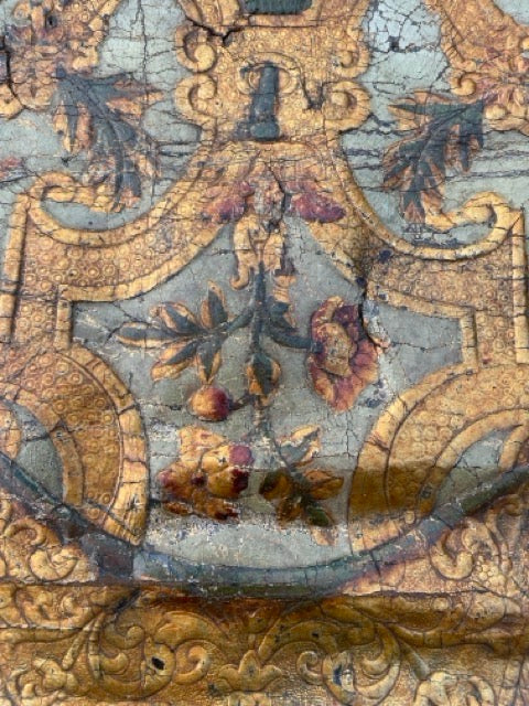 Tableau d’un fragment de cuir de Cordoue du 18ème siècle
