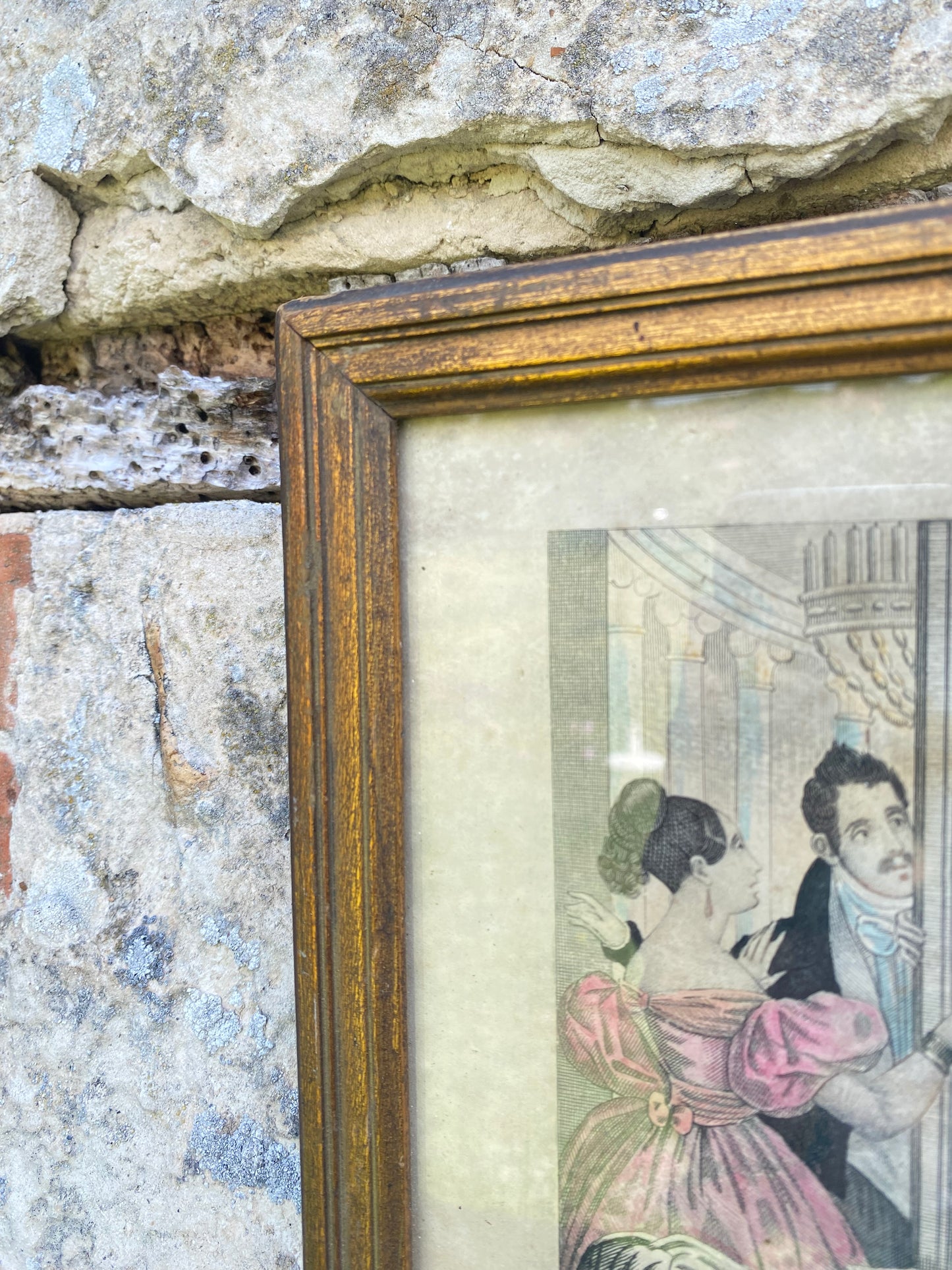 Gravure 19ème Le coucher de la Mariée