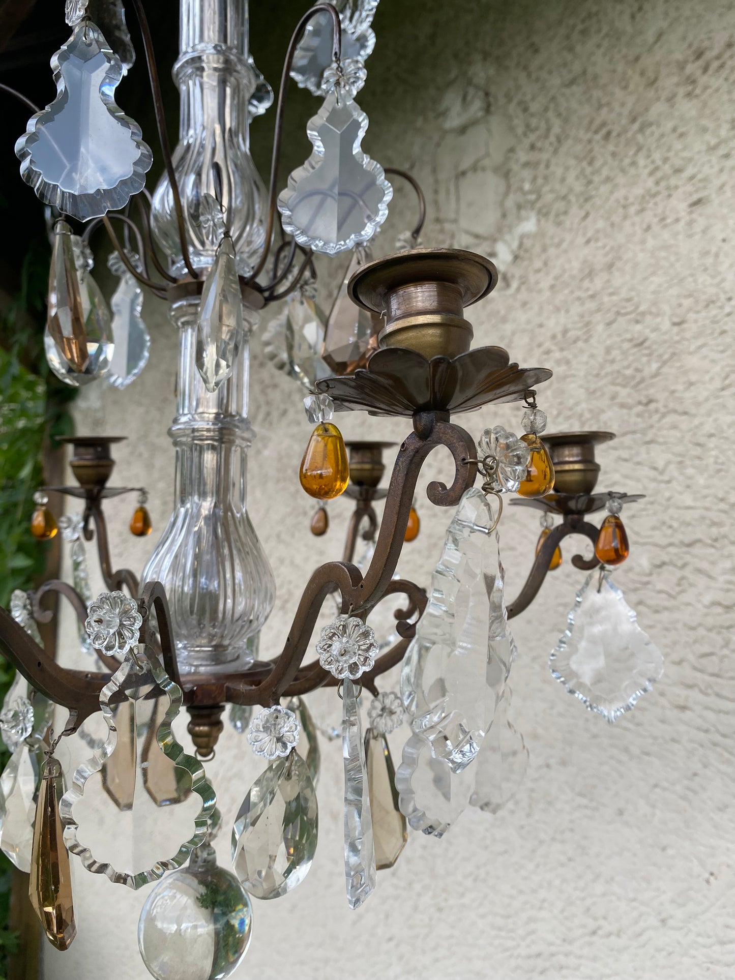 Lustre ancien à pampilles