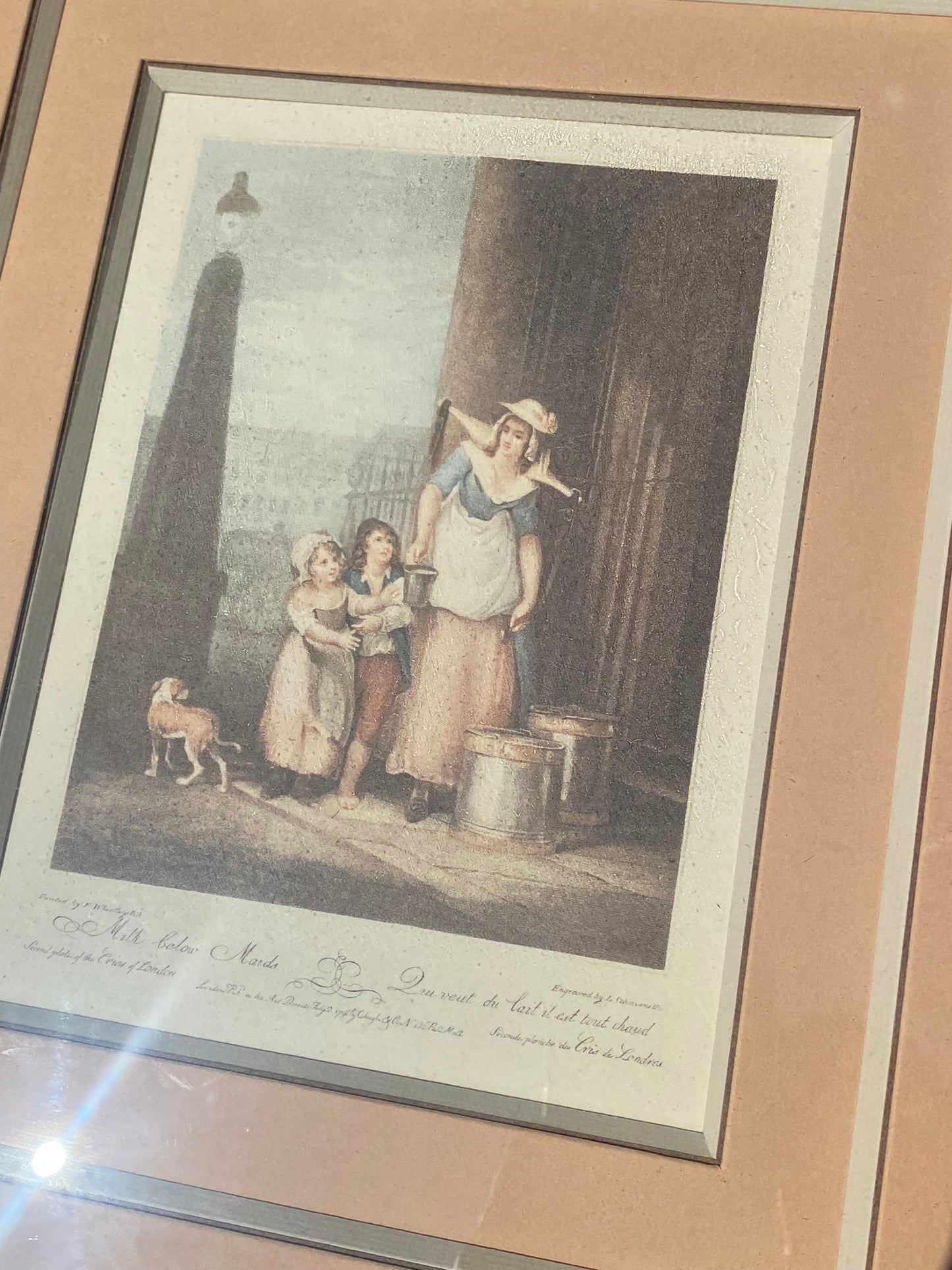 Gravure anglaise « Cries of London » d’après F.Wheatley