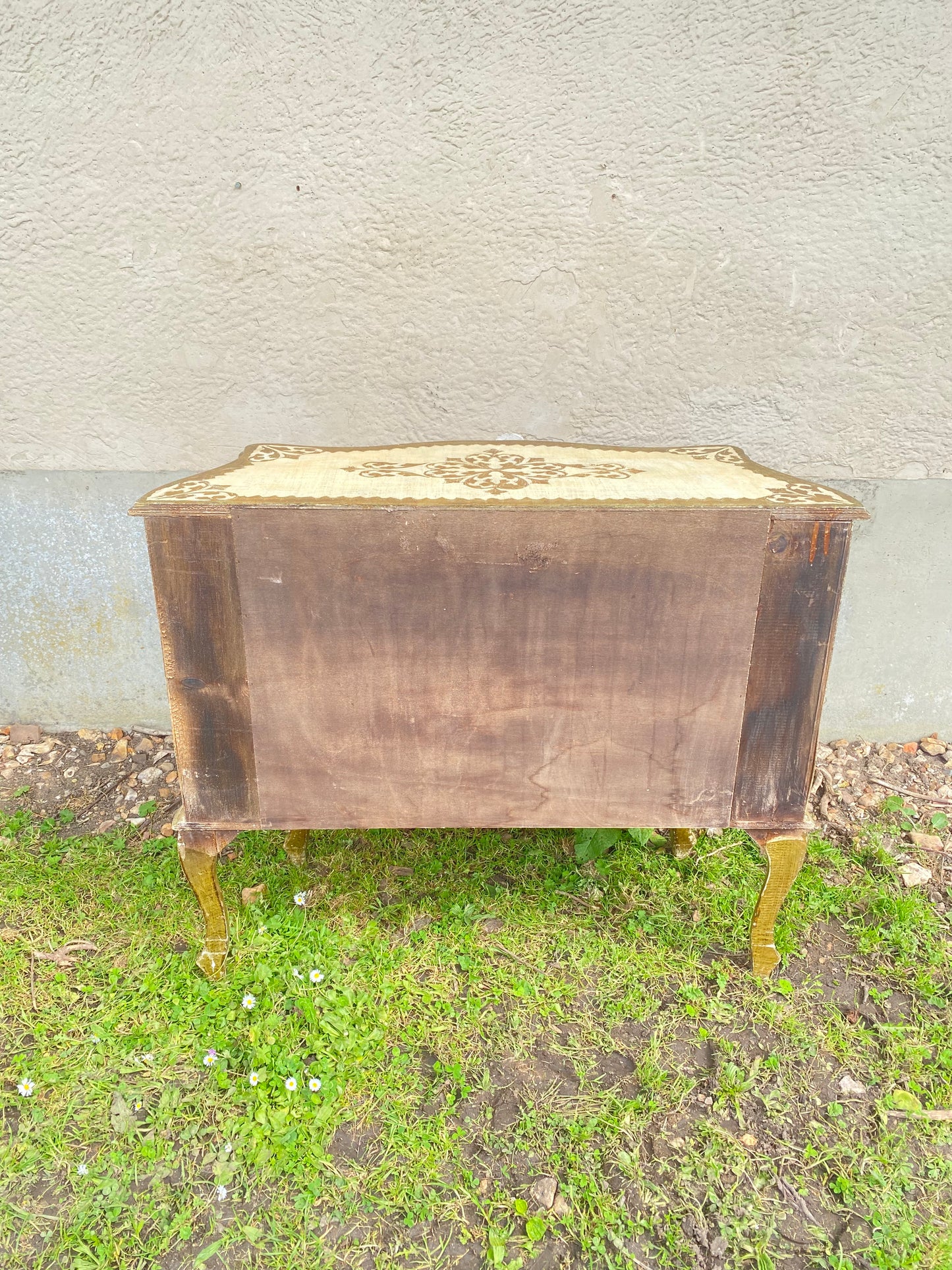 Commode florentine vintage en bois doré