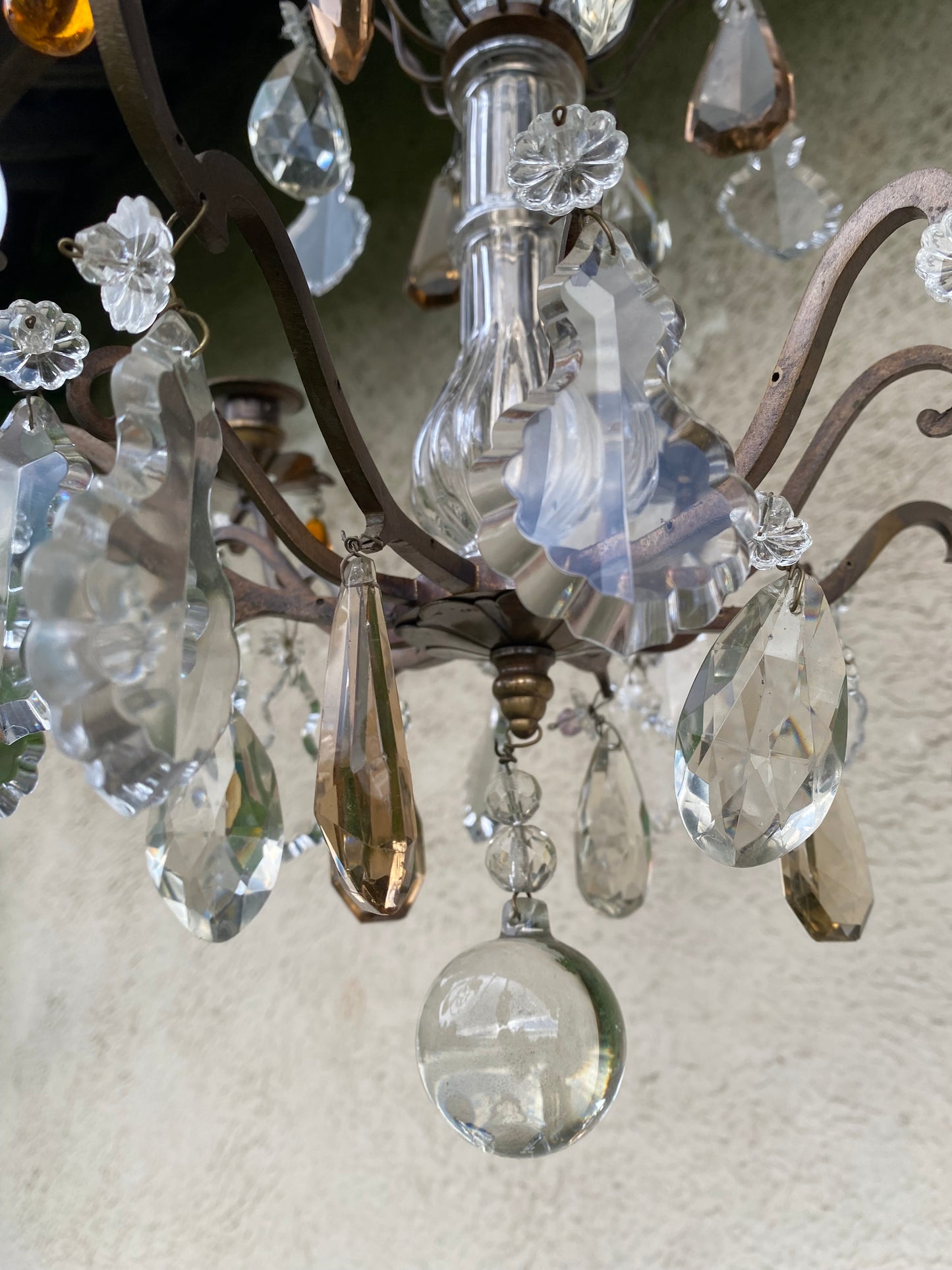 Lustre ancien à pampilles