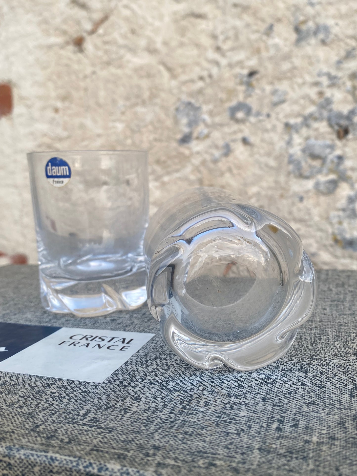 Verres en cristal à liqueur ou à dégustation Daum modèle Blanzey