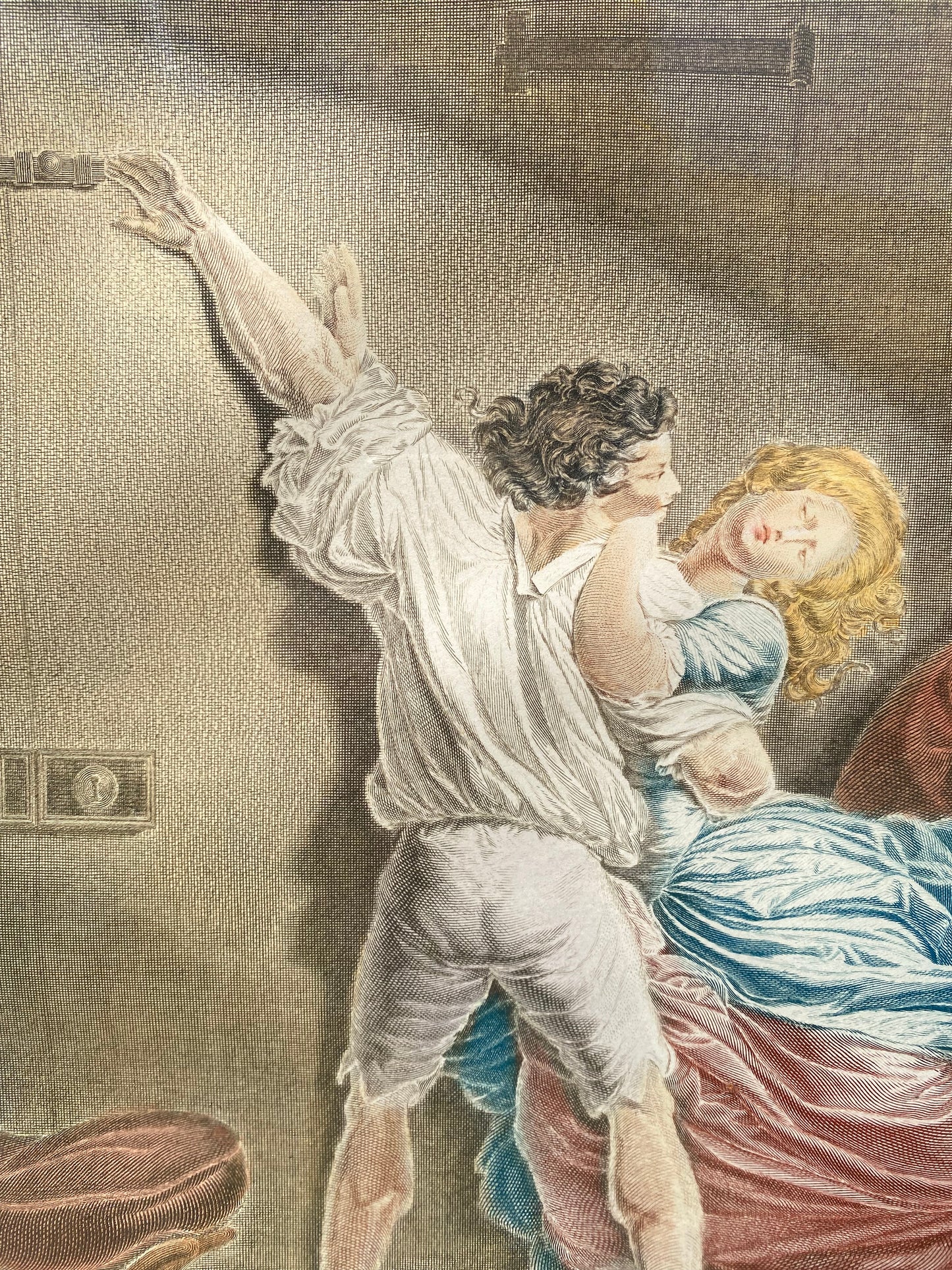 Gravure d’après Le Verrou de Fragonard
