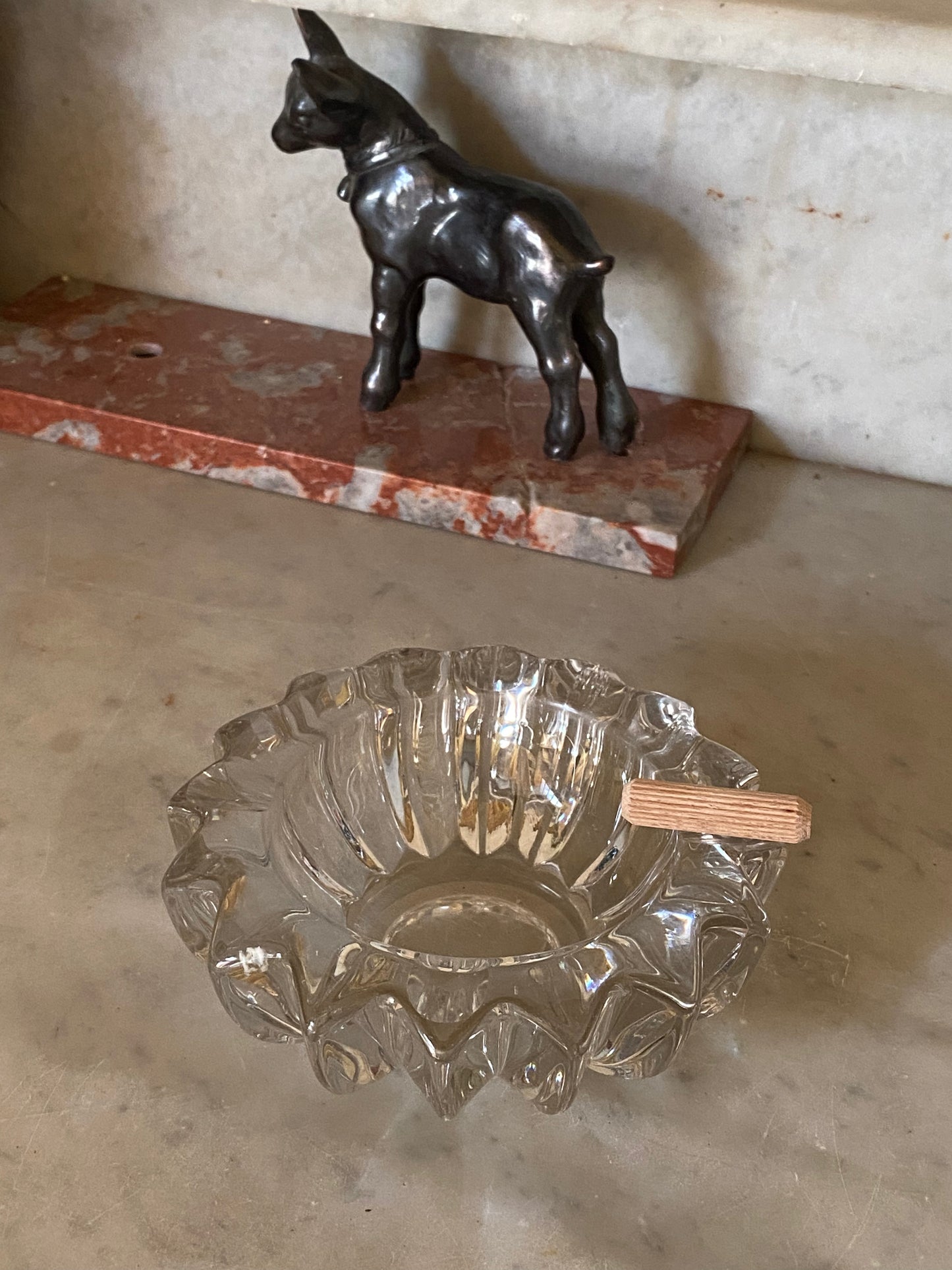 Cendrier en cristal Art Déco - Pierre d’Avesn