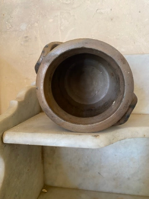 Ensemble de pots et flacons anciens en grès d’Alsace