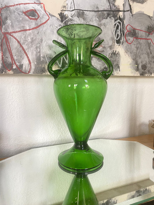 Vase en verre soufflé d’Empoli