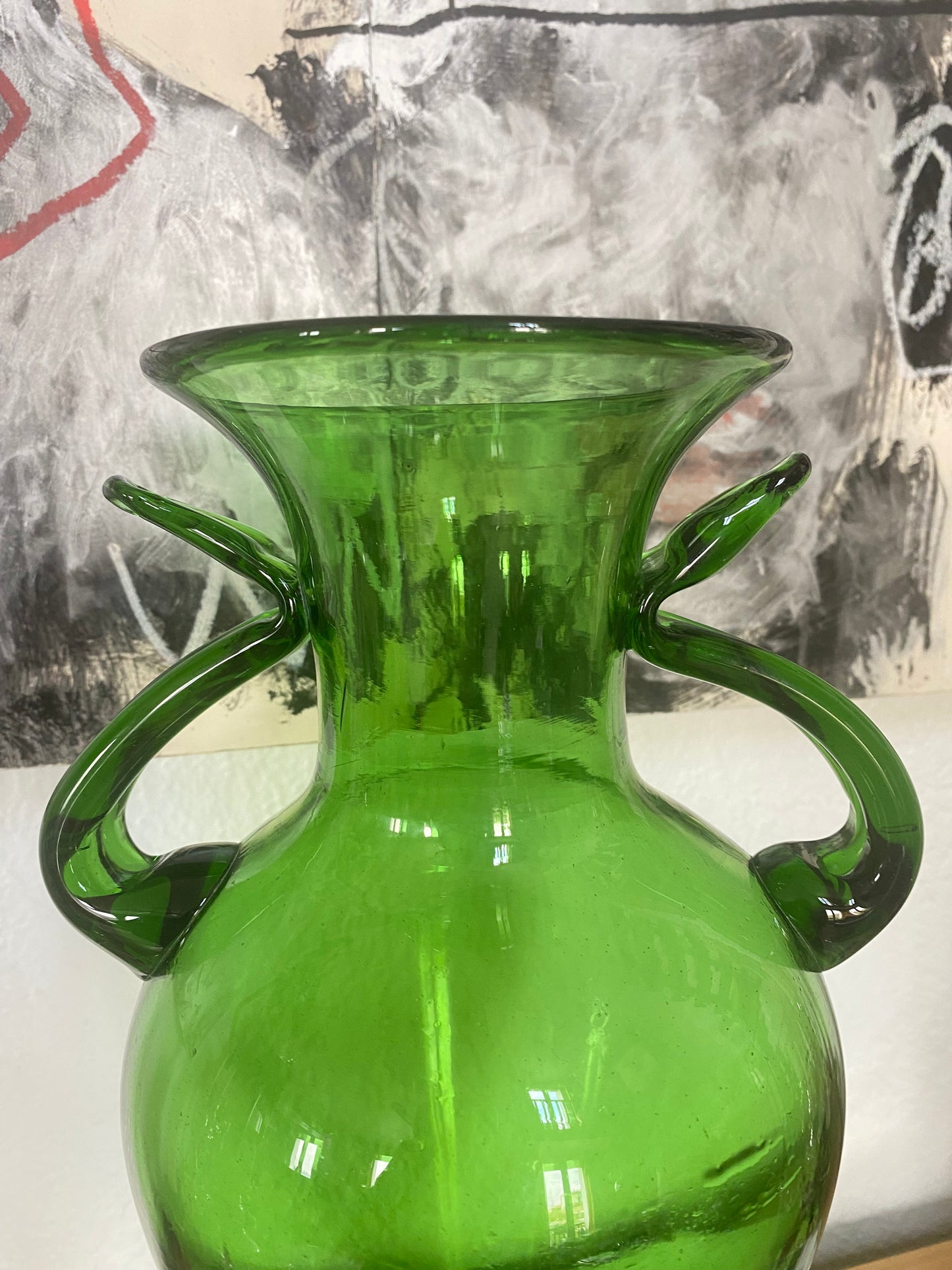 Vase en verre soufflé d’Empoli