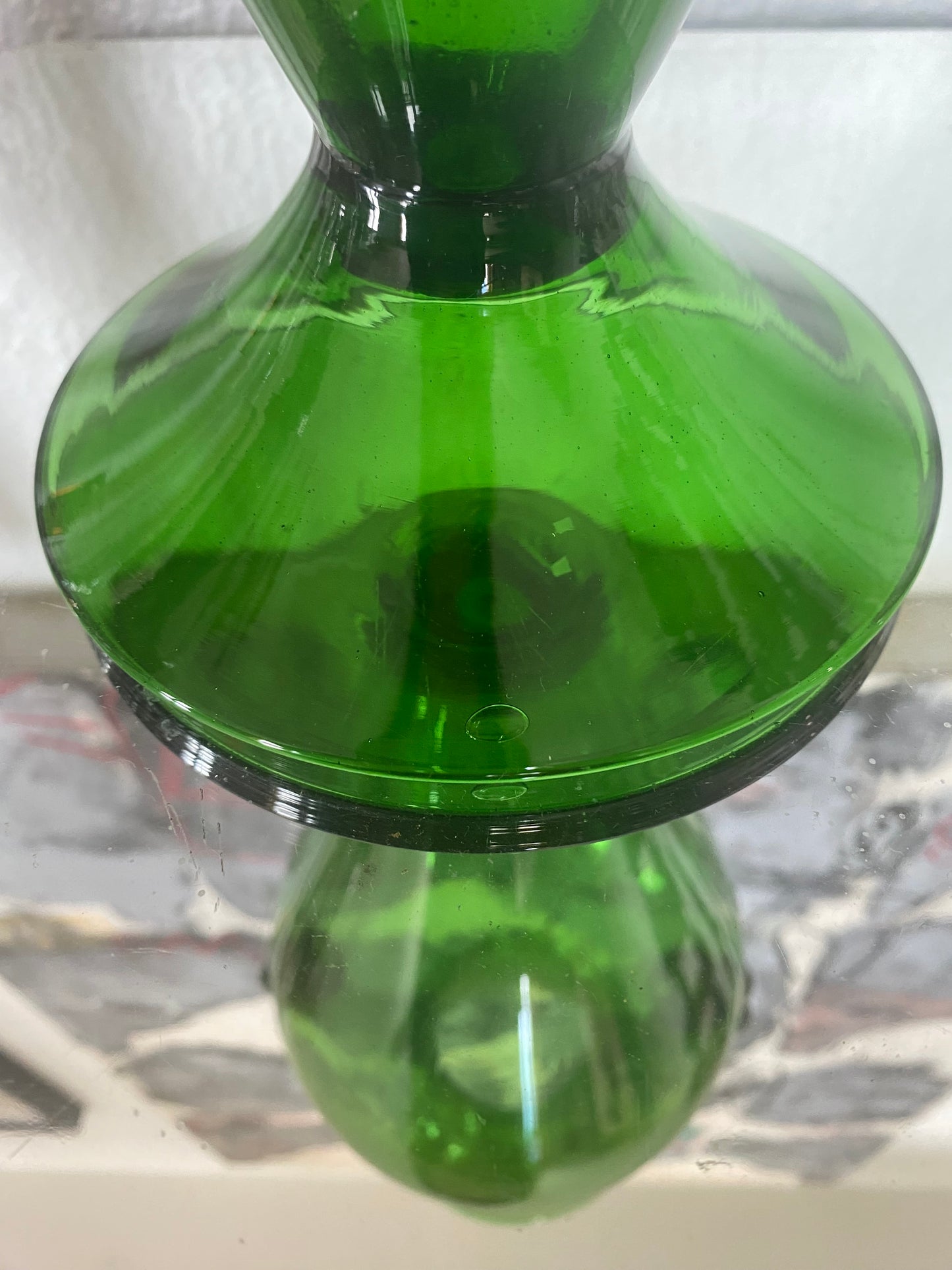 Vase en verre soufflé d’Empoli