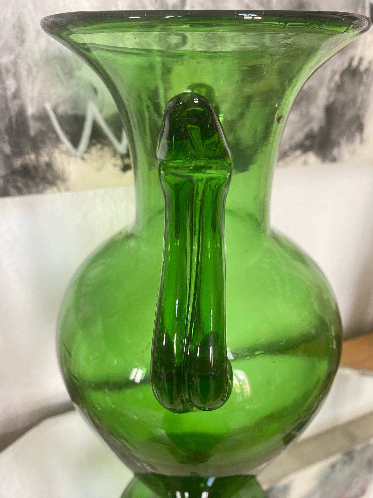 Vase en verre soufflé d’Empoli