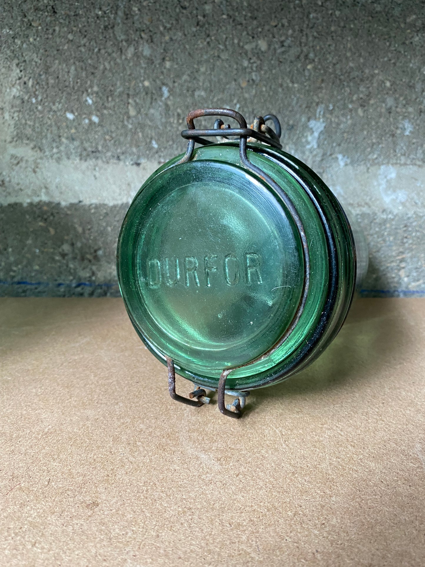 Bocaux de cuisine vintage en verre L’Idéal, Solidex et Durfor