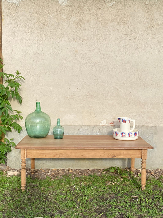 Table basse de campagne en chêne massif