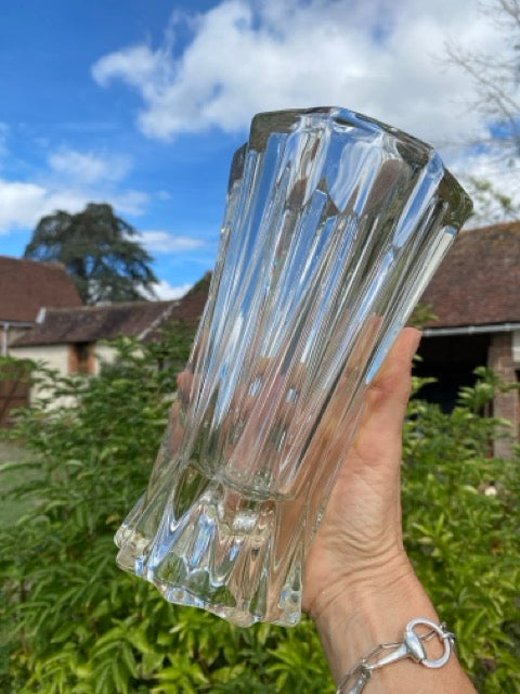 Vase en cristal Art Deco - Pierre d’Avesn