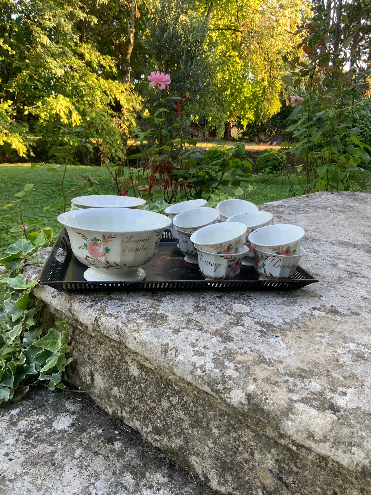 Service à café en porcelaine de Paris